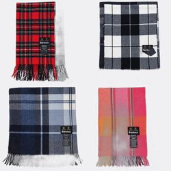 Barbour Plaid and Striped Scarves