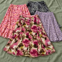 Y2K Floral and Patterned Women's poly  Skirts (GRF..