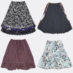 🔴 Y2K Printed and Floral Midi Skirts - (30/09)