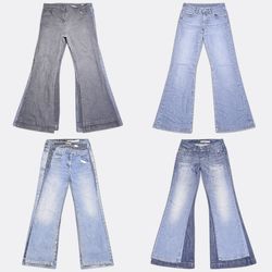 Flared and Bootcut Denim Jeans Selection
