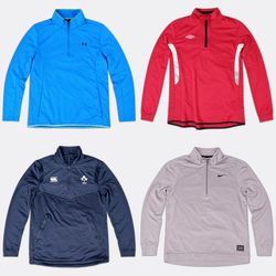 Nike adidas 1/4 Zip Sweaters