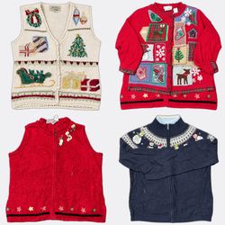 Großhandels-Bündel Vintage-Weihnachtspullover | 10..