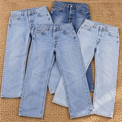 Levi's 501 Straight Leg Denim Jeans