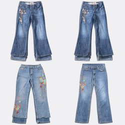 Denim Bootcut and Flare Jeans Lot/Bn 730