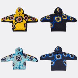 Upcycle Nike Organic Pattern Hoodies