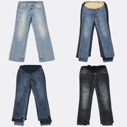 Maternity Denim Jeans Stack