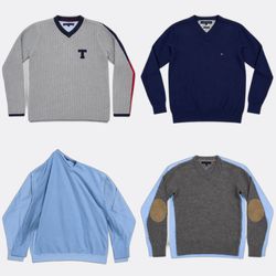 Tommy Hilfiger V-Neck Knitwear Sweaters