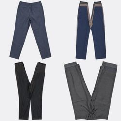 Vintage 90s Korean Pleated Dress Trousers / Wide L..