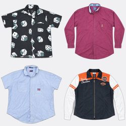 Camisas abotoadas