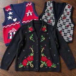 Vintage Christmas & Cottagecore Sweater Bundle | 1..