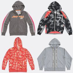 Mix Branded Zip Up Hoodies (BN055)