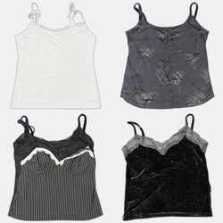Women's Lace Trim Camisoles Selection
