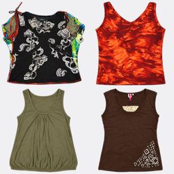 Women's Printed Blouses and Tops Stack