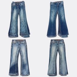 CR13059 Vintage Rock Revival Flare  Jeans