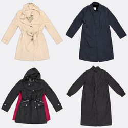 Trench Coats and Hooded Jackets
