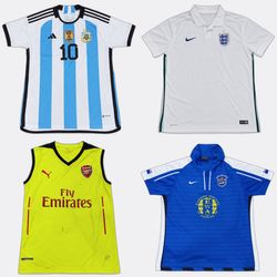 Adidas Nike Football Shirts Stack
