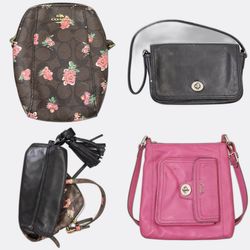 Coach Leather and Canvas Small Handbags