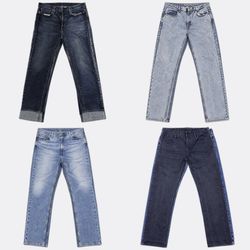 Gerade geschnittene Denim-Jeans