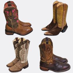 Vintage Western Cowboy Boots Selection