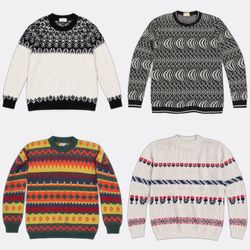 Patterned and Graphic Knit Sweaters