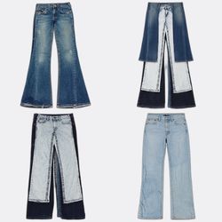 CR13839 Vintage True Religion Flare and Straight J..