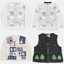 Y2K Festive Knitwear Sweaters Mix
