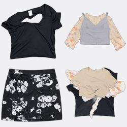 Damen-Bauchfreie Tops und Camisoles-Set