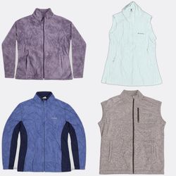 Columbia Zip Up Fleece Jackets
