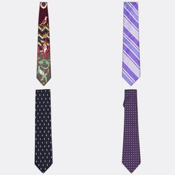 Vintage Patterned and Striped Neckties #002