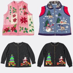 Wholesale Vintage Christmas Sweaters Bundle | 10pc..
