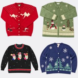 Wholesale Vintage Christmas Sweaters Bundle | 10pc..