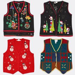 Christmas Holiday Knit Unique Waistcoats