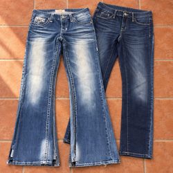 Y2K Denim Flare and Skinny Jeans RW-2710
