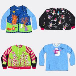 Code#059 Novelty Sweater Vests and Knit Cardigans