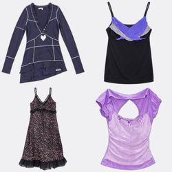 Women's y2k Printed Blouses and Skirts Selection