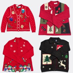 Wholesale Vintage Christmas Sweaters Bundle | 10pc..