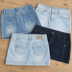 Oversize Denim Mini Skirts Job Lot
