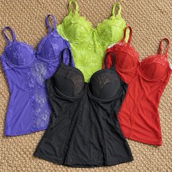 Lace Trim Camisoles and mixed style