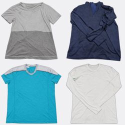 Long Sleeve and Short Sleeve Plain T-Shirts