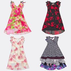 🔴Y2K Floral and Printed Midi Dresses - (30/09)