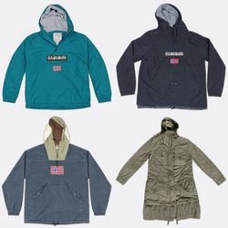Napapijri Hooded Windbreaker Jackets
