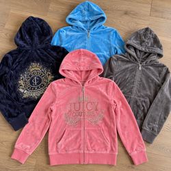 Juicy Couture Velour Zip Up Hoodies