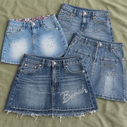 Denim Mini kids Skirts Bundle