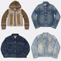 CR13109 Vintage Mix Brand Denim Jackets