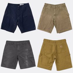 CR12875 Upcycle Carhartt Double Knee Shorts