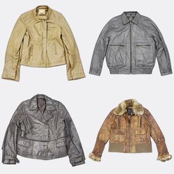 Y2k real Leather Jackets WR-2768B40