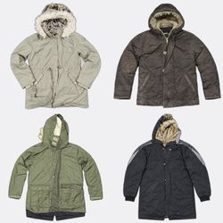 Hollister Abercrombie & Fitch Parka Jackets