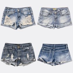 Roxy Celebrity Pink Denim Shorts