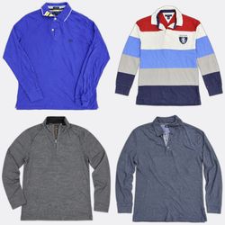 Tommy Hilfiger Nautica Long Sleeve Polo Shirts