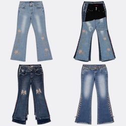 Y2K Embellished Flared Jeans